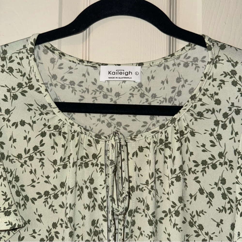 Women's Green Floral Dress